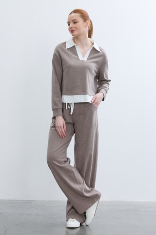 Blouse - Taupe chiné