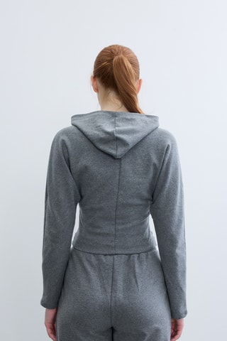 Top à capuche - Anthracite chiné