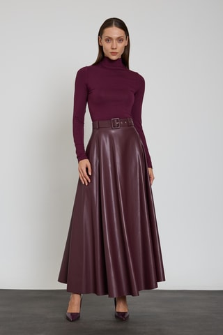 Jupe longue - Bordeaux