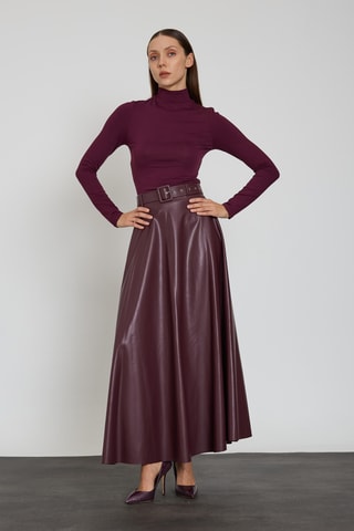 Jupe longue - Bordeaux