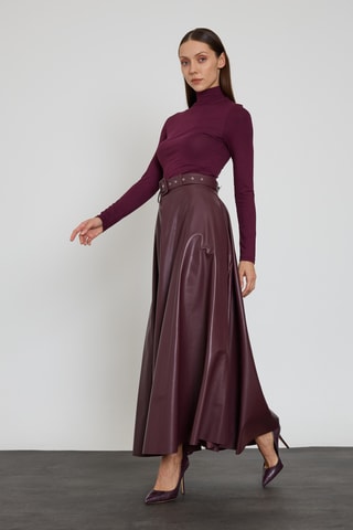 Jupe longue - Bordeaux