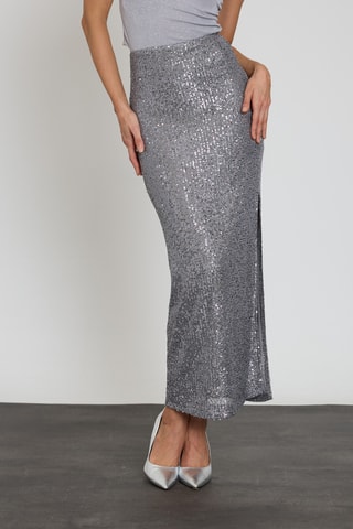 Jupe longue - Argenté