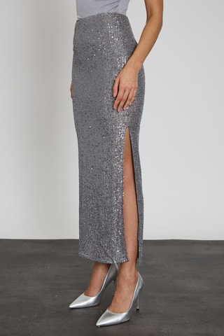 Jupe longue - Argenté