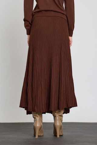 Jupe midi - Marron
