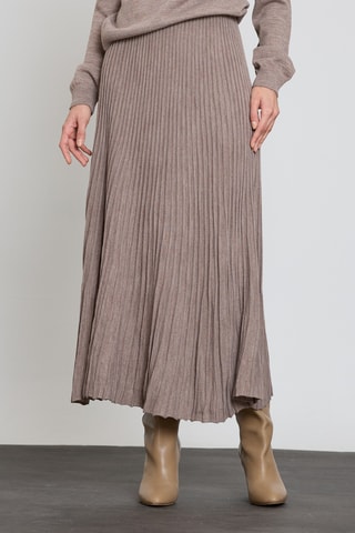 Jupe midi - Taupe