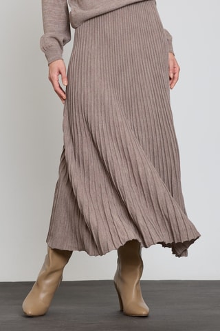 Jupe midi - Taupe
