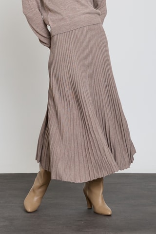 Jupe midi - Taupe