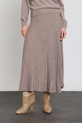 Jupe midi - Taupe