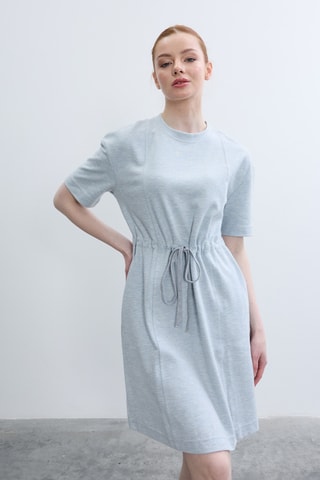Robe patineuse - Bleu clair chiné