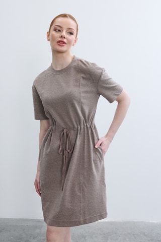 Robe patineuse - Taupe
