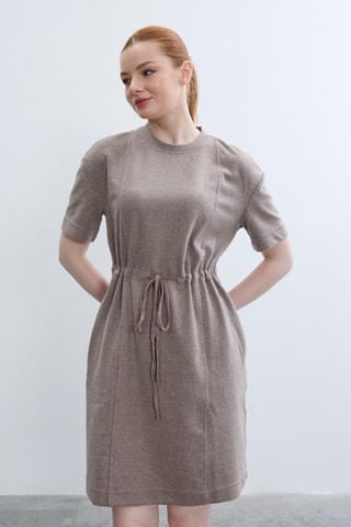 Robe patineuse - Taupe