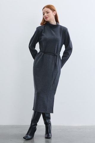 Robe midi - Anthracite