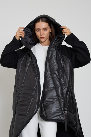 Parka à capuche - Noir