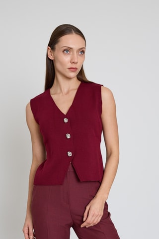 Gilet sans manches - Bordeaux