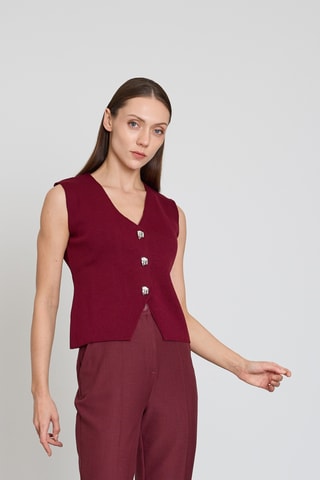 Gilet sans manches - Bordeaux