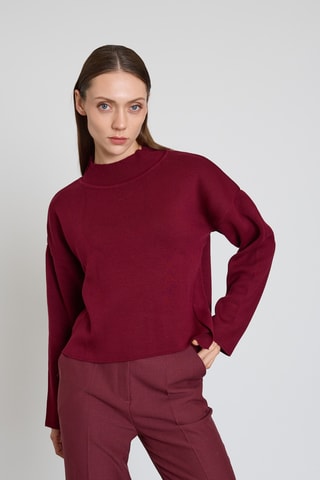 Pull oversize - Bordeaux