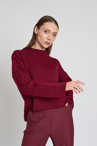 Pull oversize - Bordeaux