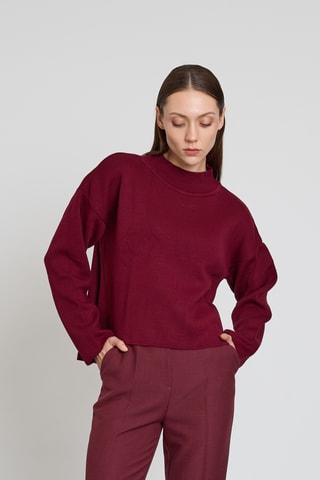 Pull oversize - Bordeaux