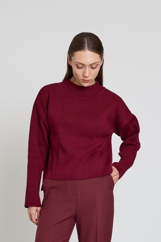 Pull oversize - Bordeaux
