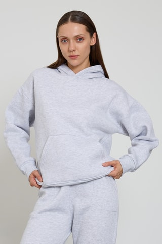 Sweat à capuche - Gris clair