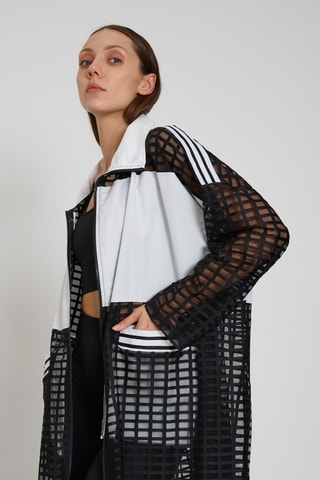 Gilet long à capuche - Noir