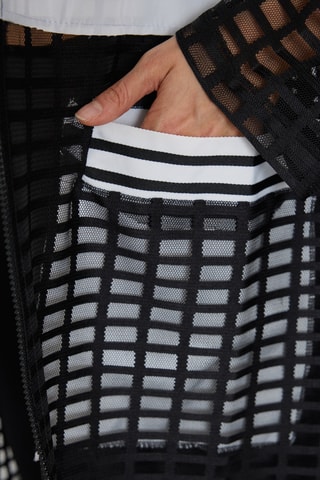 Gilet long à capuche - Noir