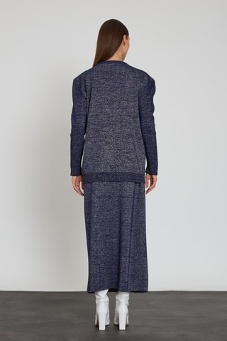 Pull et jupe longue - Bleu chiné