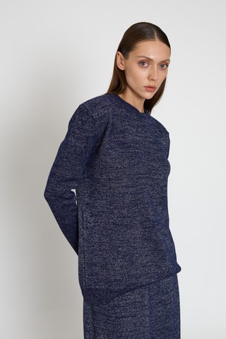 Pull et jupe longue - Bleu chiné