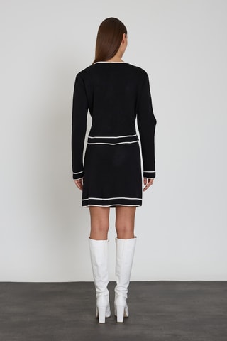 Gilet et jupe droite - Noir