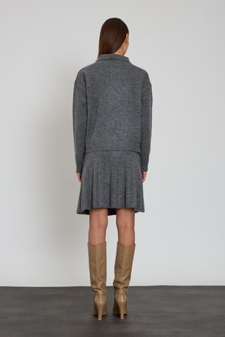 Pull et jupe plissée - Anthracite