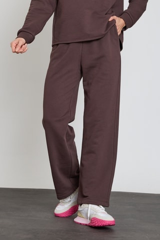 Pantalon wide legs - Marron