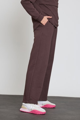 Pantalon wide legs - Marron