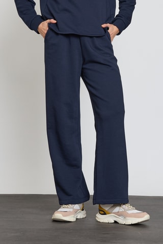 Pantalon wide legs - Bleu marine
