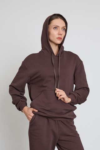 Sweat à capuche - Marron