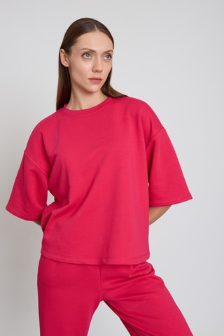 T-shirt oversize - Fuchsia