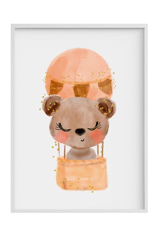 Quadro - 33 x 43 x 2 cm - Bianco e rosa