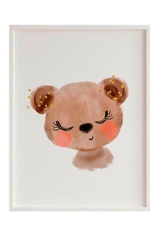 Quadro - 33 x 43 x 2 cm - Bianco e marrone