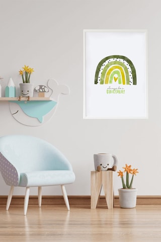 Quadro - 33 x 43 x 2 cm - Bianco e verde