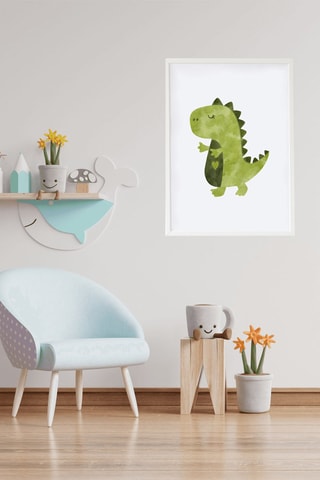 Quadro - 33 x 43 x 2 cm - Bianco e verde