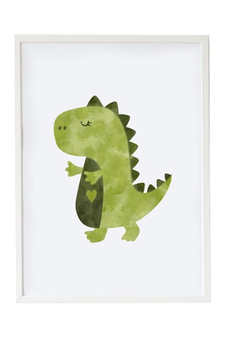 Quadro - 33 x 43 x 2 cm - Bianco e verde