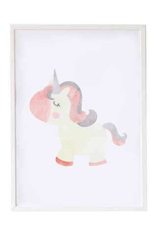 Quadro - 33 x 43 x 2 cm - Bianco e rosa