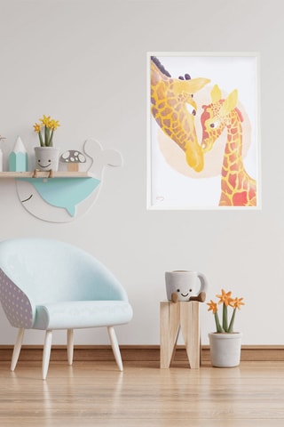 Quadro - 33 x 43 x 2 cm - Bianco e Giallo