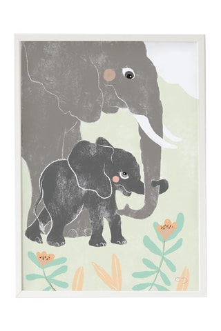 Quadro - 33 x 43 x 2 cm - Verde e grigio