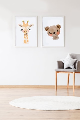 Quadro - 33 x 43 x 2 cm - Arancione e marrone