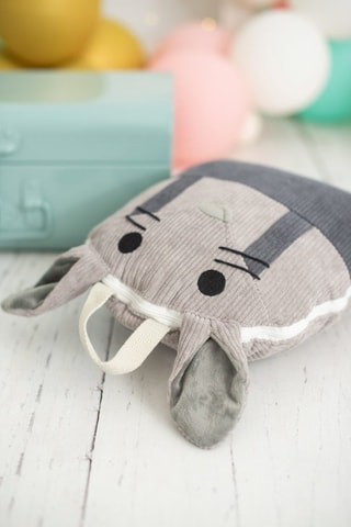 Coperta-cuscino topolino - 85 x 145 x 2 cm - Grigio