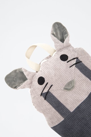 Coperta-cuscino topolino - 85 x 145 x 2 cm - Grigio