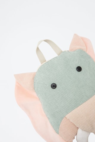 Coperta-cuscino elefante - 85 x 145 x 2 cm - Verde menta