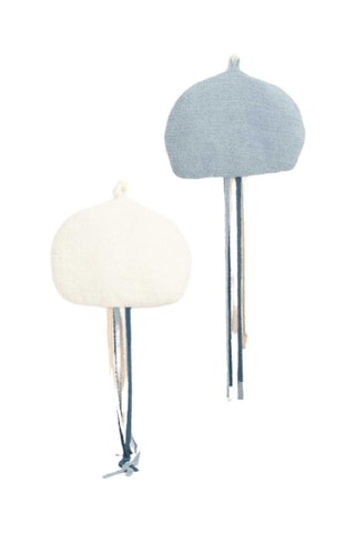 2 cuscini peluche musicali meduse Ocean - Bianco e azzurro