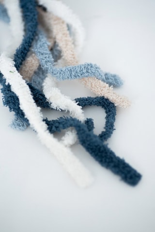 2 cuscini peluche musicali polpo Ocean - Bianco e azzurro