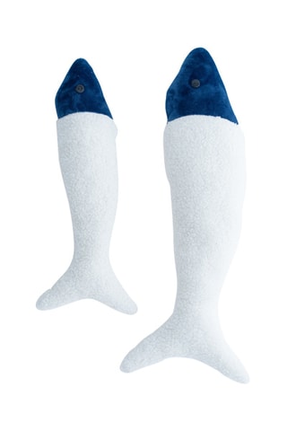 2 cuscini peluche musicali pesci Ocean - Bianco